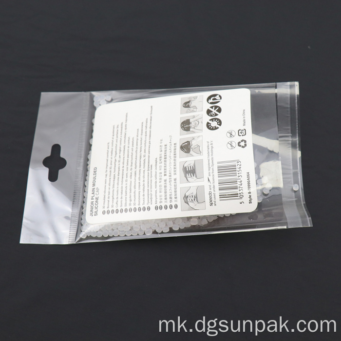 рециклирана самолеплива поли кеса со отвор за закачување